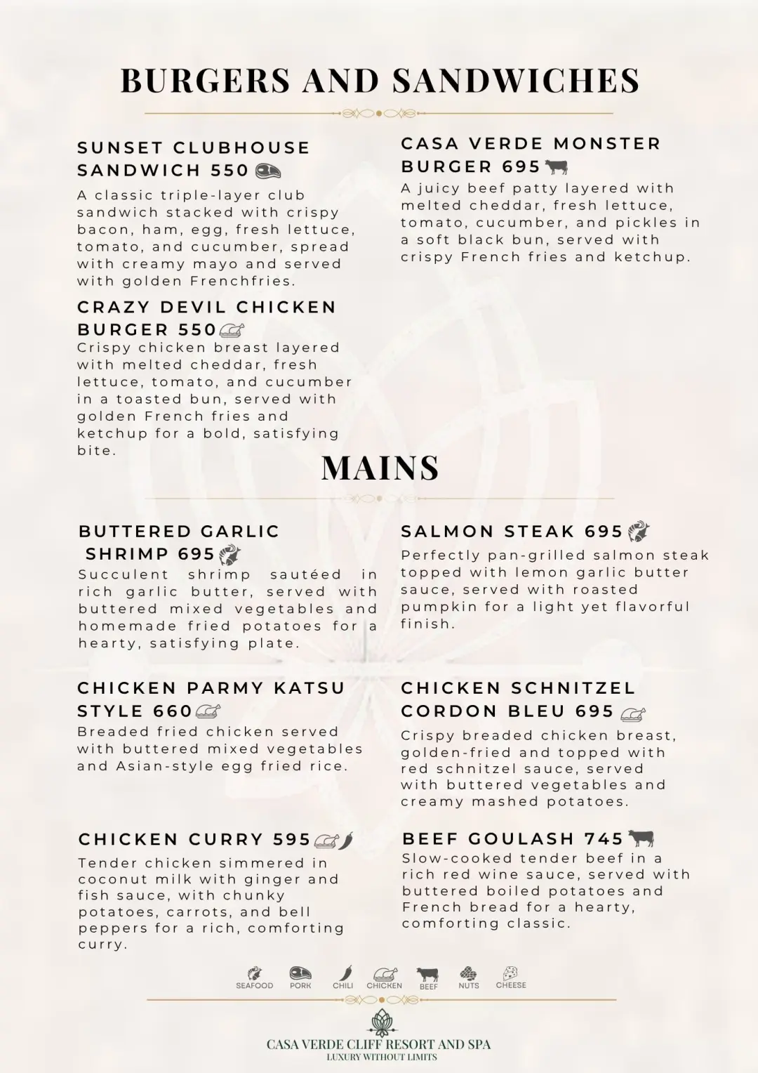 Menu Page